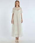 SIXDO G-White Organza Loose Dress for Women